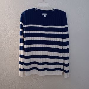 Blue & White Mens Sweater